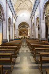 Fototapeta na wymiar Matka Kościół Noci. Apulia. Włochy.