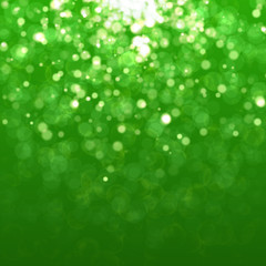 Obraz premium Green background with bokeh