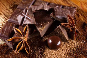 chocolate  with spices