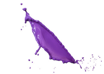 purple liquid splash