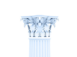 Column rendered on white