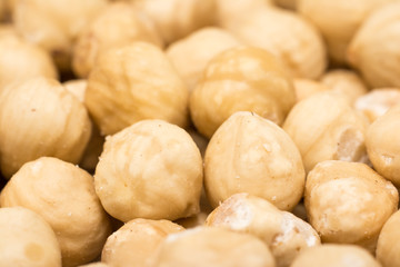 Hazelnuts Close Up