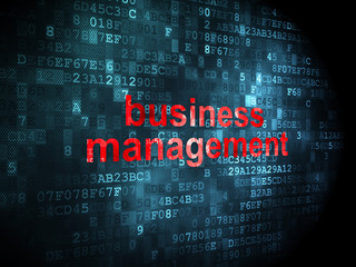 Fototapeta premium Business concept: Business Management on digital background