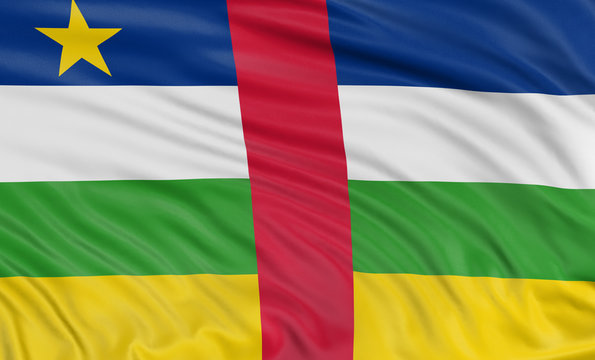 3D Central African Republic flag