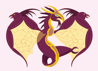 Fantastic dragon bird.