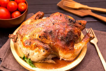 Whole grilled chicken