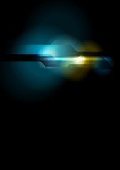 Bright abstract tech vector design