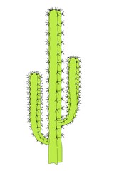 cartoon image of cactus flower