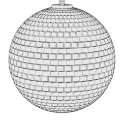 cartoon image of disco ball