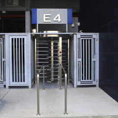 football Stadium gate for exit