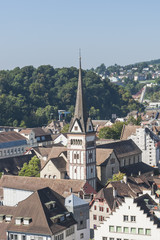 Fototapeta na wymiar Schaffhausen, Altstadt, Klosterkirche, Münsterkirche, Schweiz