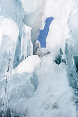 Fototapeta na wymiar Blue Ice Cave