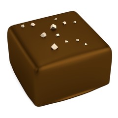realistic 3d render of chocolate candy