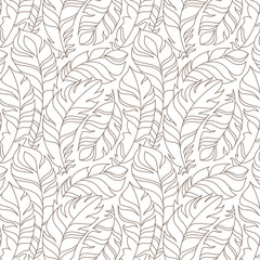 flying feathers seamless pattern