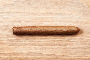 cigar on wooden background