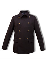 Naklejka premium Man's jacket on a white background