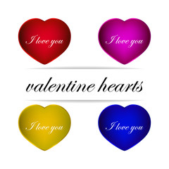 Valentine´s hearts - vectors