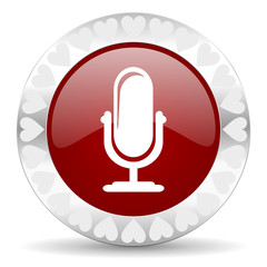 microphone valentines day icon