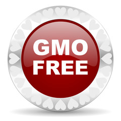 gmo free valentines day icon