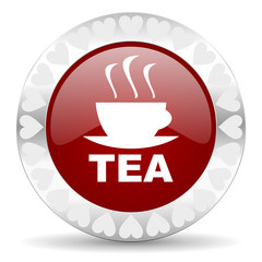 tea valentines day icon