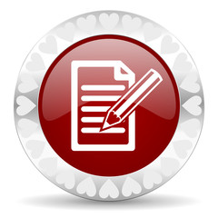 subscribe valentines day icon