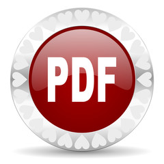pdf valentines day icon