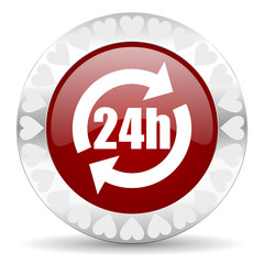 24h valentines day icon