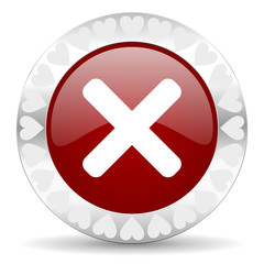 Obraz premium cancel valentines day icon