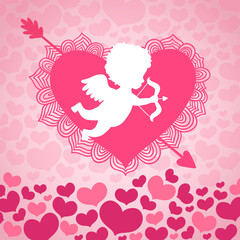 Valentines day angel of love