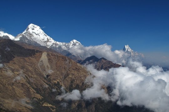 Annapurna South, Hiun Chuli and Machapuchare