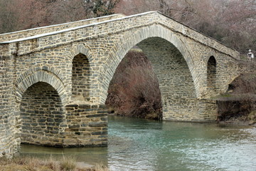 Zakas Bridge near Grevena in Greece