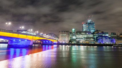 Fototapeta na wymiar City of London, Night View