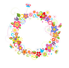 Funny greeting wreath