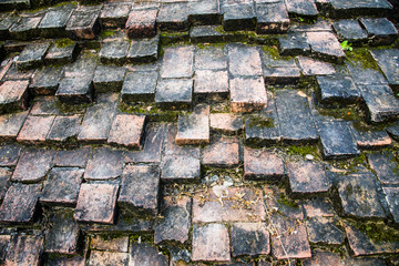 Old brick stair