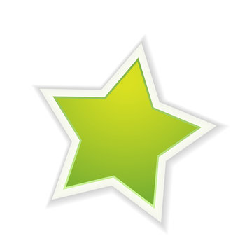 The green glossy star