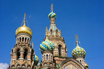 Fototapeta na wymiar Petersburg kościół zmartwychwstanie