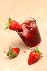 fresh strawberry juice