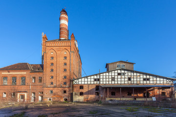 Fototapeta na wymiar The buildings of the old factory