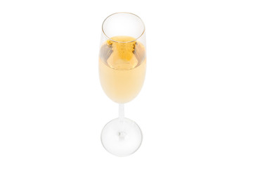 a glass of champagne