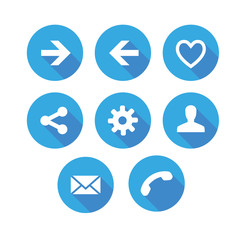 Modern flat icons vector