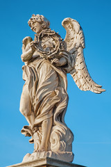 Fototapeta na wymiar Rome - Angels bridge - Angel with the thorn crown