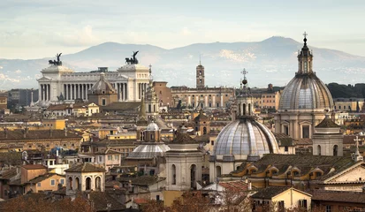 Foto op Canvas Uitzicht op het dak van Rome © PUNTOSTUDIOFOTO Lda