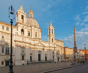 Rome - Piazza Navona and Santa Agnese church