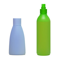 Set of cosmetic bottles. Vector illustration