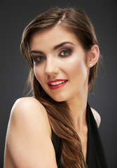 Naklejka premium young woman isolated portrait