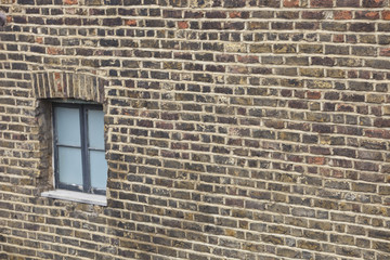 Close-Up view of Brick Wall and window