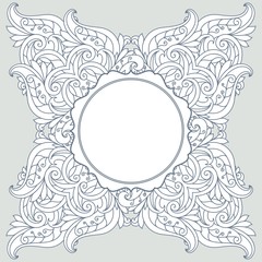 Floral greeting card.