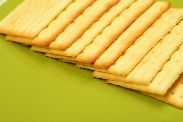 Biscuits On Green Bowl