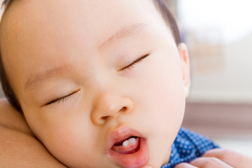 Asian baby baby sleeping