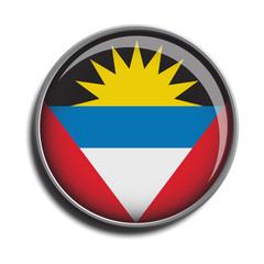 flag icon web button antigua and barbuda